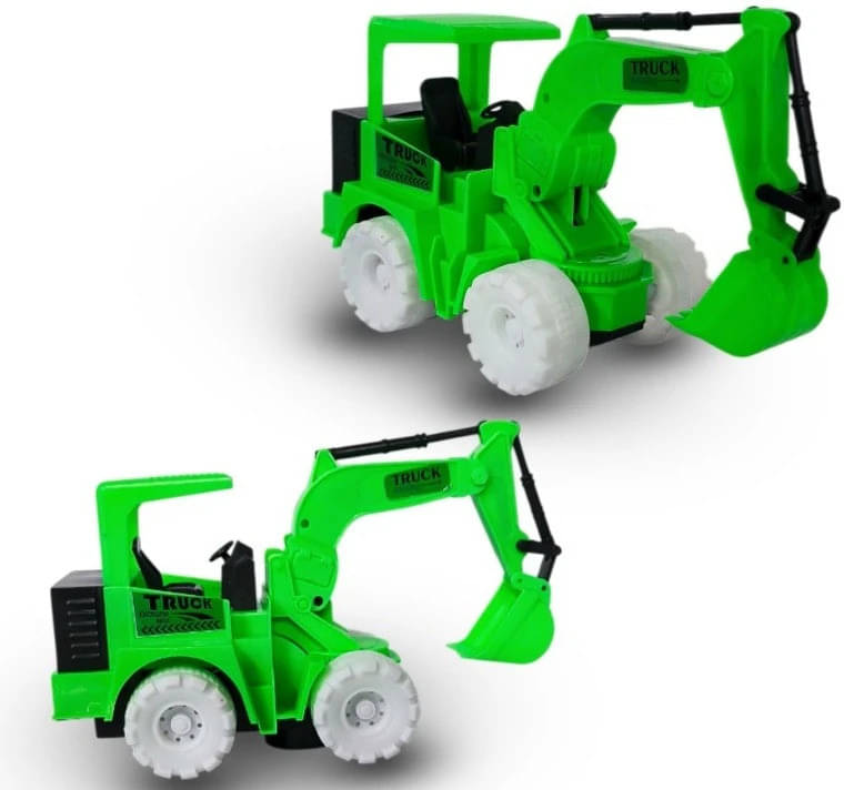     			Gurukrupa 8031 Battery Operated JCB Green Construction Vehicle Toy with Flashing Lights for Kids (Green, Model 8031)