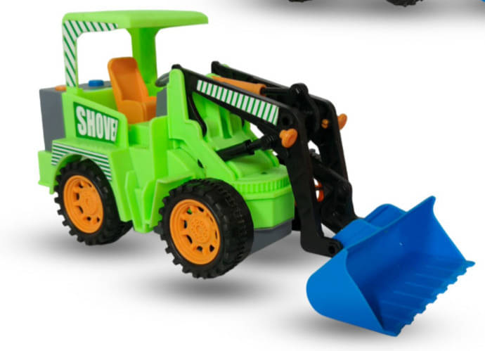     			Friction-Powered JCB Shovel Toy - Push & Go Construction Vehicle (8032 - Green)