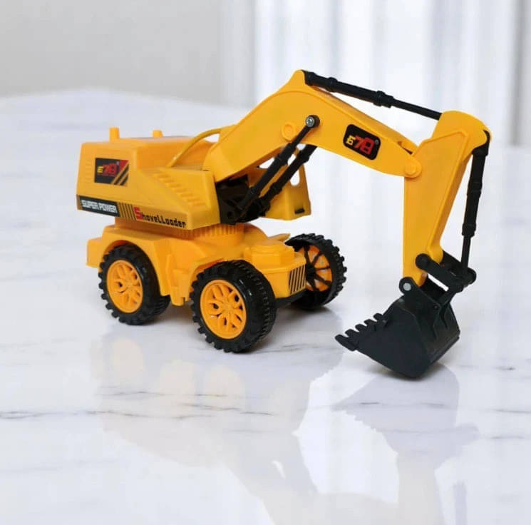     			Play Friction Powered JCB Construction Vehicle Toy - Heavy-Duty Push and Go Digger for Kids (Yellow, Model 8037)