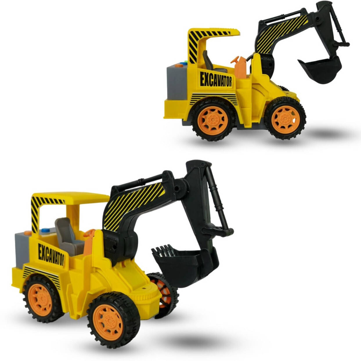 Gurukrupa 8032 Friction Powered JCB Construction Vehicle - Yellow Shovel Loader Toy with Movable Arm and Sturdy Wheels for Kids Gurukrupa 8032 Friction Powered JCB Construction Vehicle - Yellow Shovel Loader Toy with Movable Arm and Sturdy Wheels for Kids