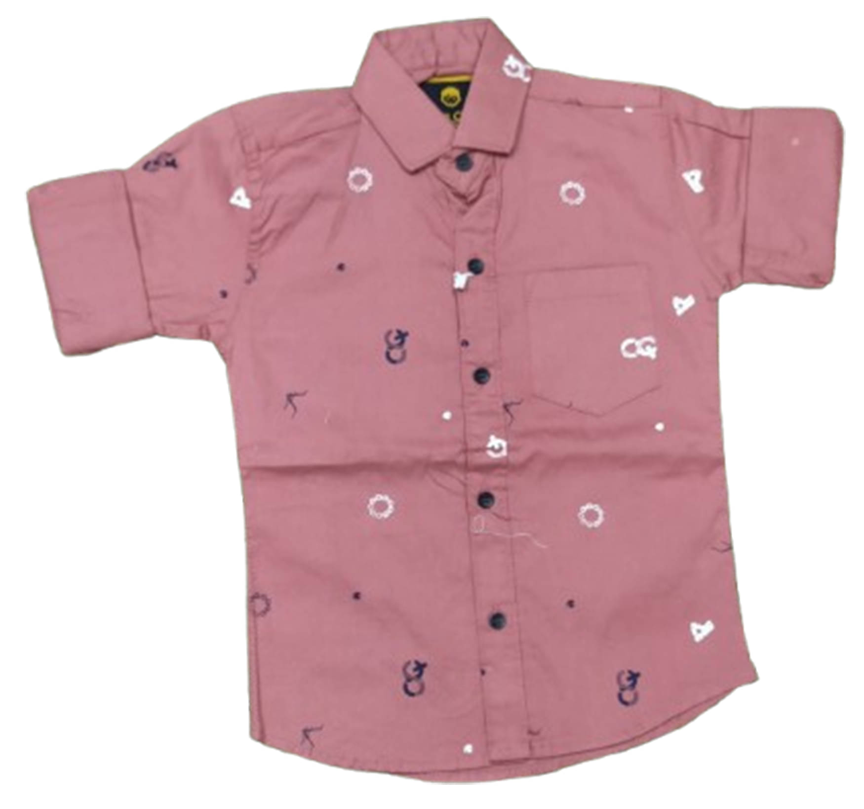     			KIDS CLUB Pack of 1 Boys 100% Cotton Full Sleeves Shirt ( Rust )