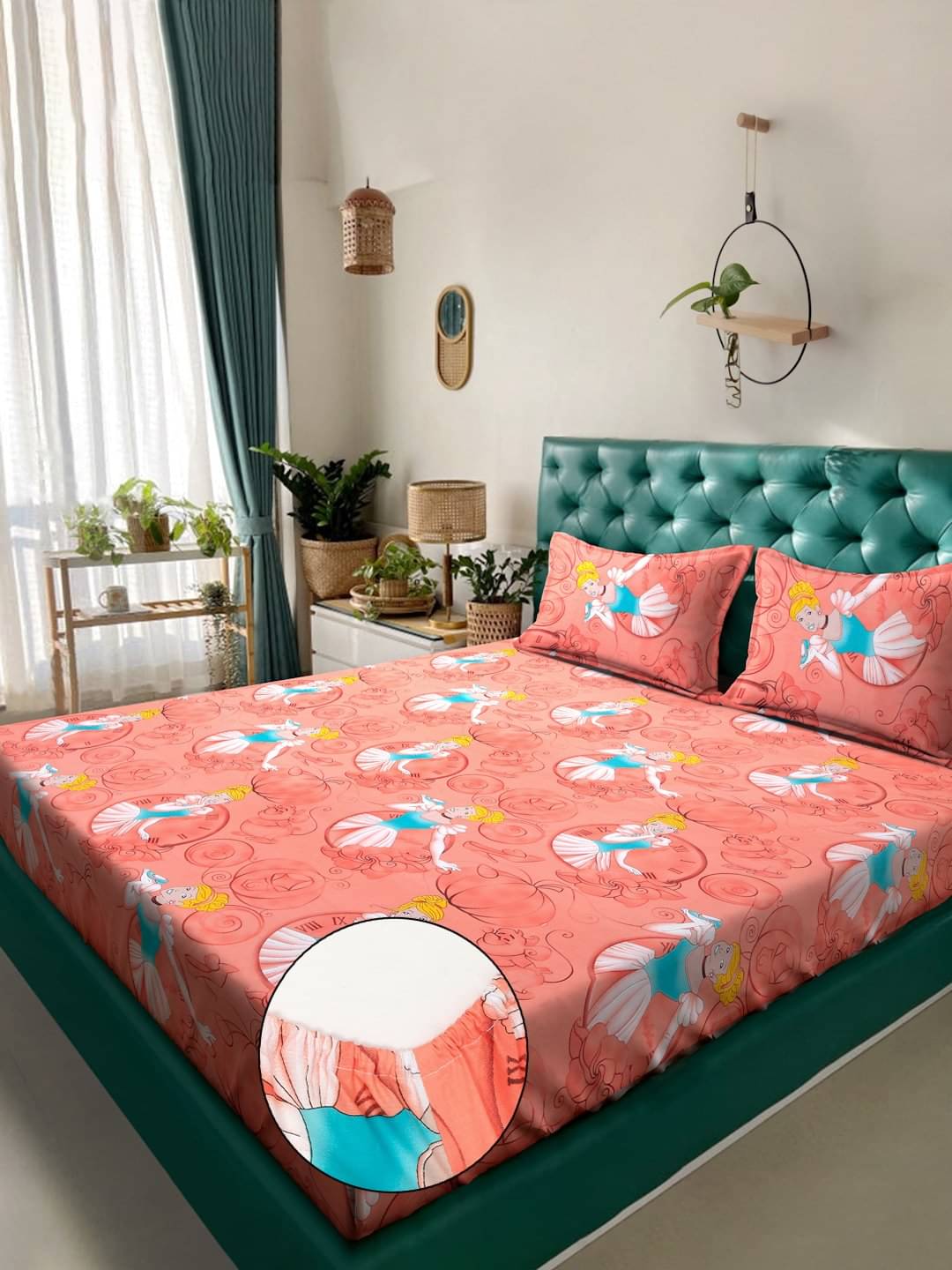 Klotthe Cotton 1 Double King Bedsheet with 2 Pillow Covers ( Orange )     			Klotthe Cotton 1 Double King Bedsheet with 2 Pillow Covers ( Orange )