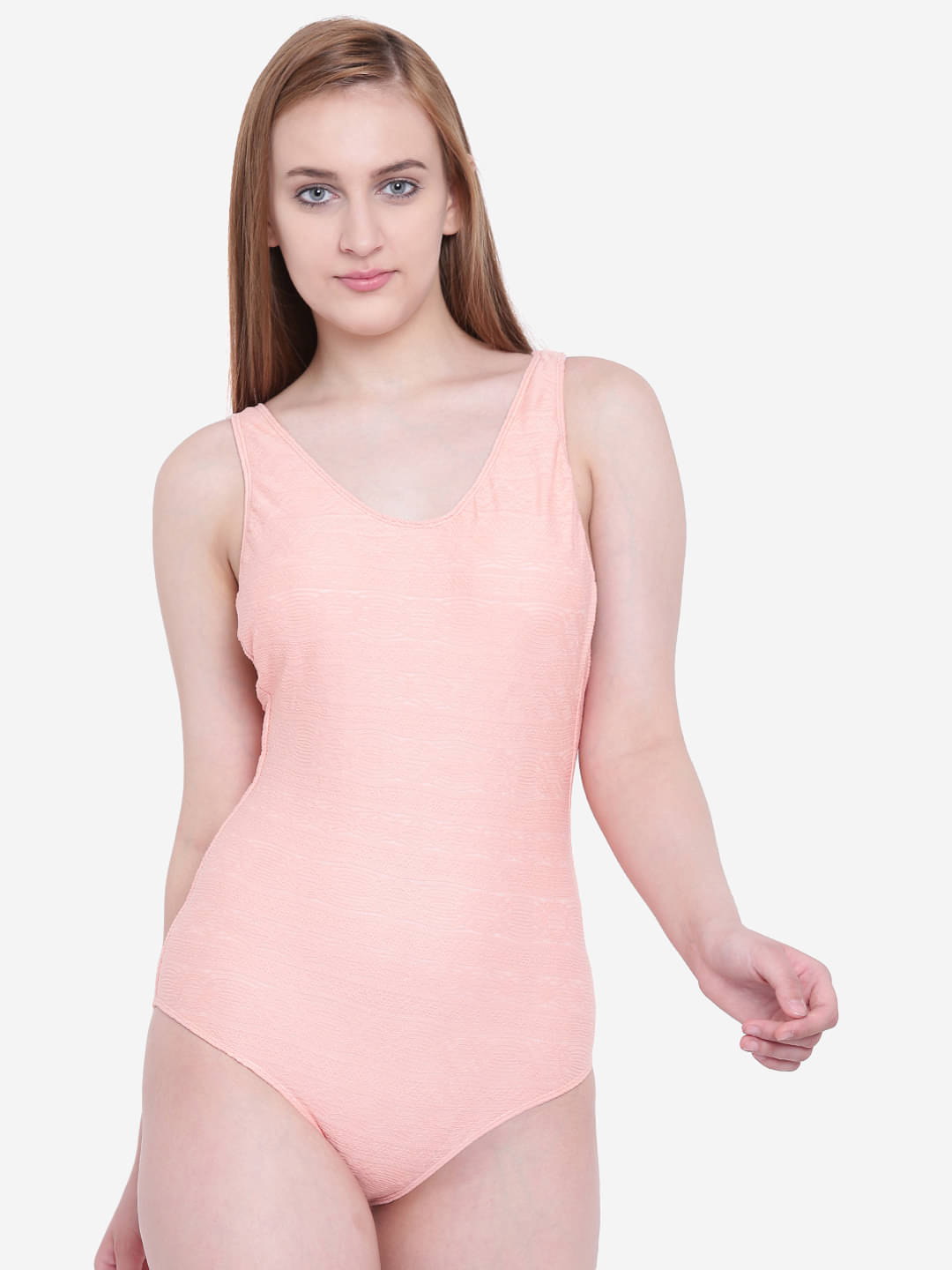     			La Intimo Spandex Peach Monokini/Trikini - Single