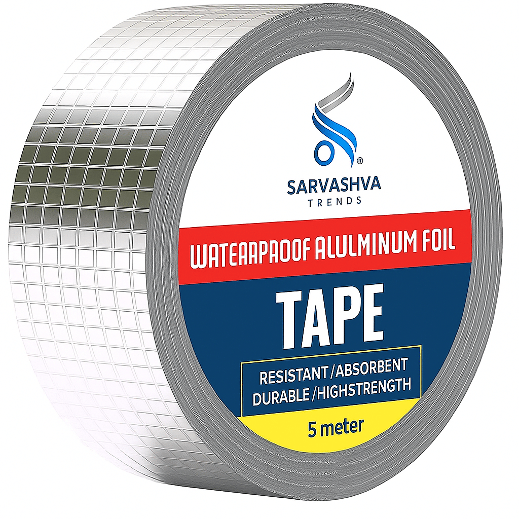 Leakage Repair Waterproof Tape for Pipe Leakage Roof Water Leakage Solution (5 Meter), Waterproof Leakage Repair Adhesive Aluminium Foil Butyl Tape for Pipe Roof, roof leakage tape, Adhesive Tape, Leakage Repair Tape, Waterproof Leakage Repair tape