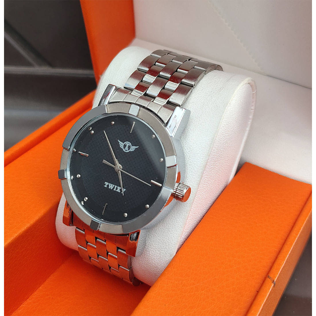     			MARKRIN Silver Stainless Steel Analog Men's Watch