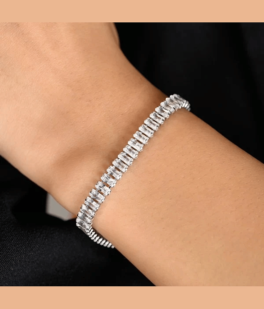 MGSV Silver Bracelet ( Pack of 1 ) - Bangles & Bracelets | Buy online on ZillyBuy