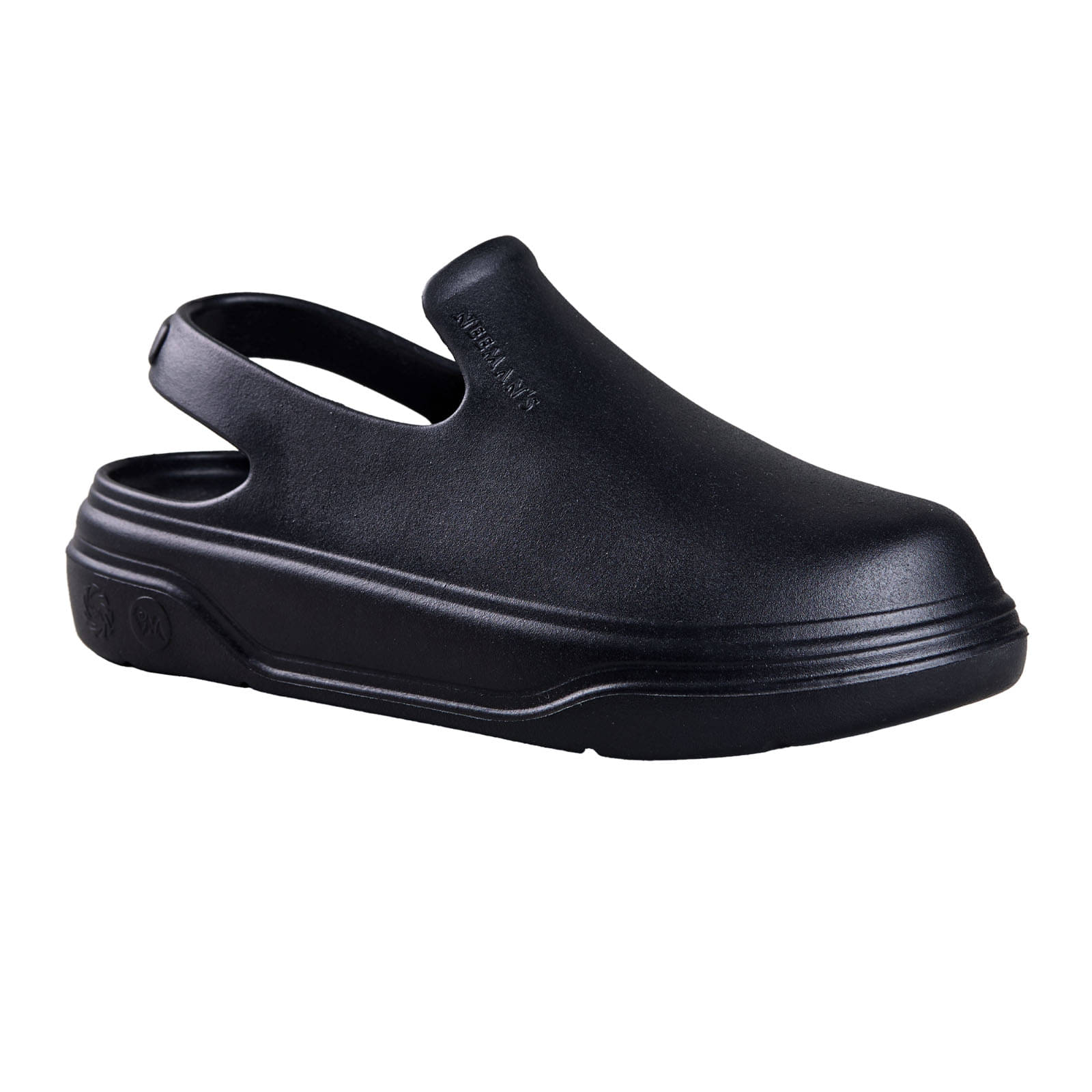     			Neemans Black Women's Toe Covered Flip Flop