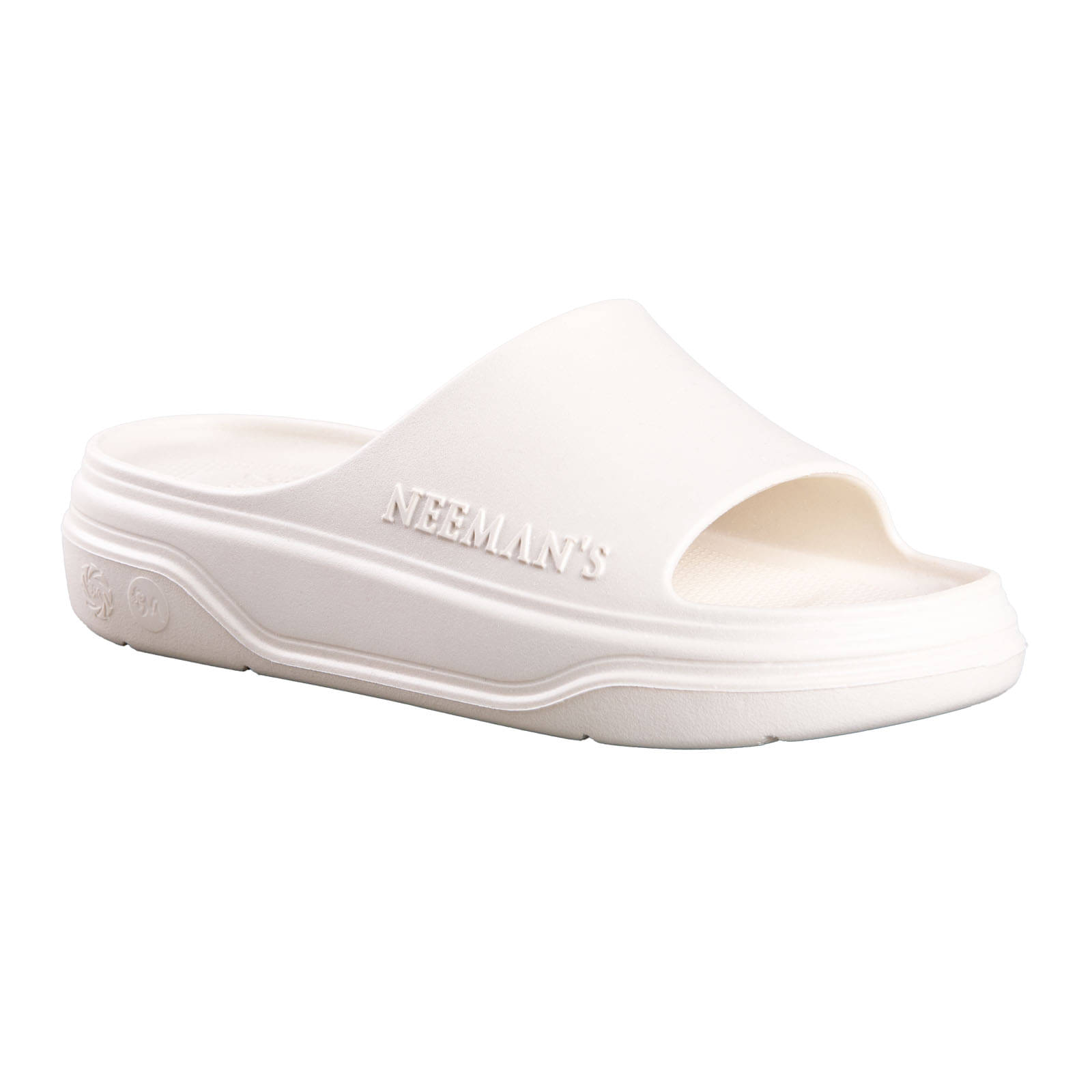     			Neemans Off White Women's Slide