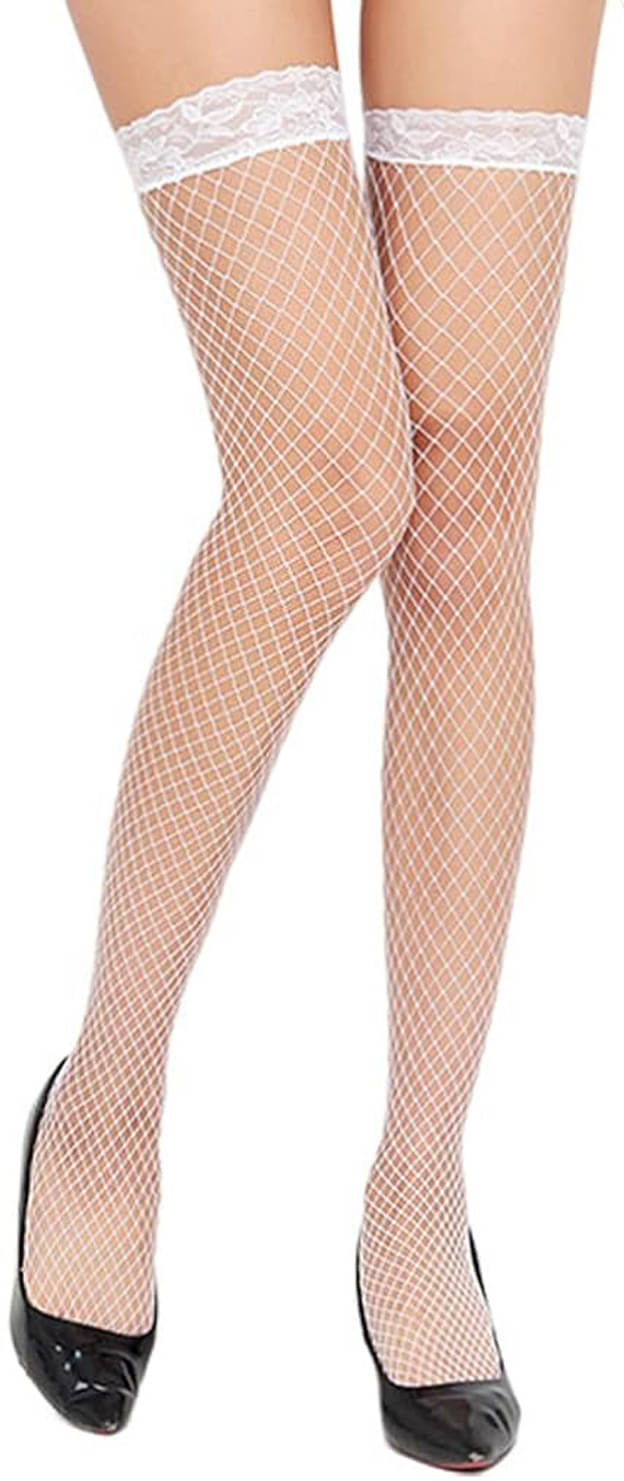     			Neska Moda Pack of 1 Women's Nylon Full length Stockings ( White )