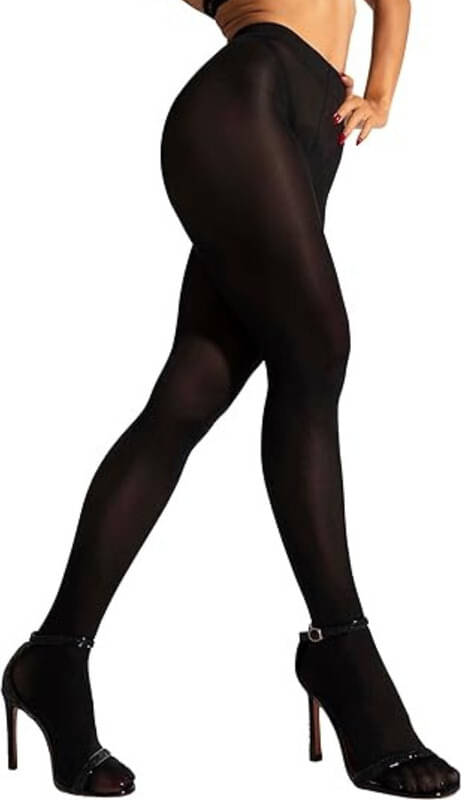     			Neska Moda Pack of 1 Women's Nylon Full length Stockings ( Black )