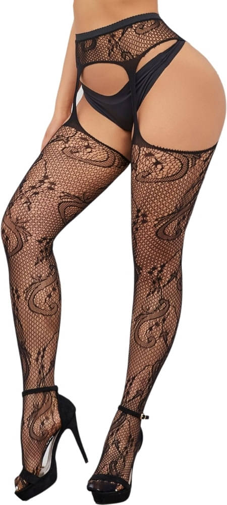     			Neska Moda Pack of 1 Women's Nylon Full length Stockings ( Black )