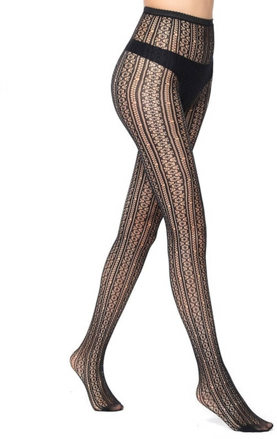     			Neska Moda Pack of 1 Women's Nylon Full length Stockings ( Black )