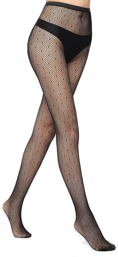     			Neska Moda Pack of 1 Women's Nylon Full length Stockings ( Black )