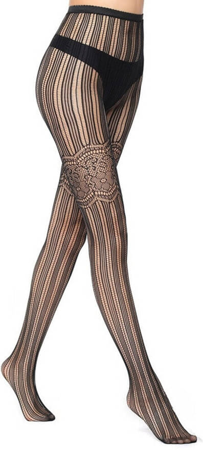     			Neska Moda Pack of 1 Women's Nylon Full length Stockings ( Black )