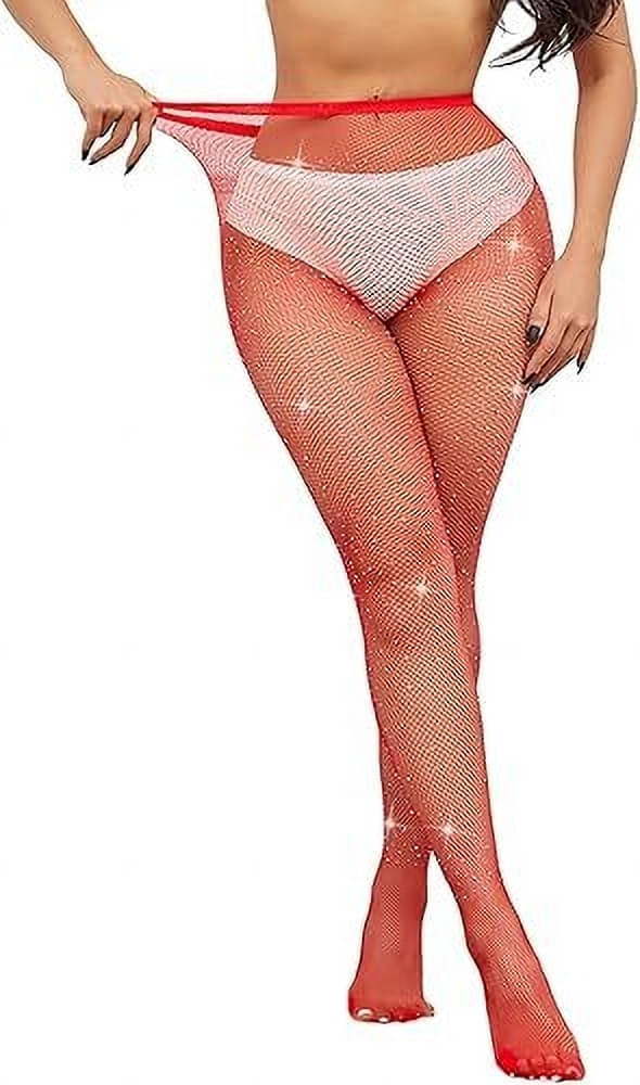    			Neska Moda Pack of 1 Women's Nylon Full length Stockings ( Red )