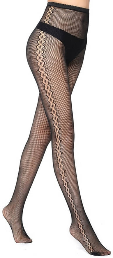     			Neska Moda Pack of 1 Women's Nylon Full length Stockings ( Black )