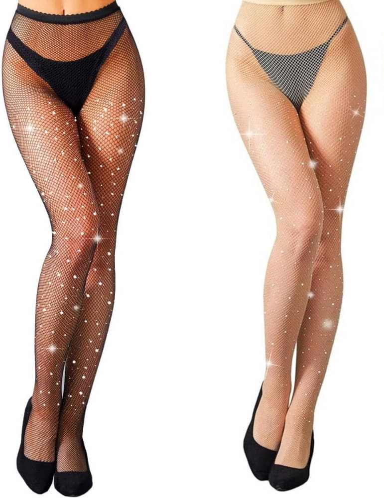     			Neska Moda Pack of 2 Women's Nylon Full length Stockings ( Multicolor )