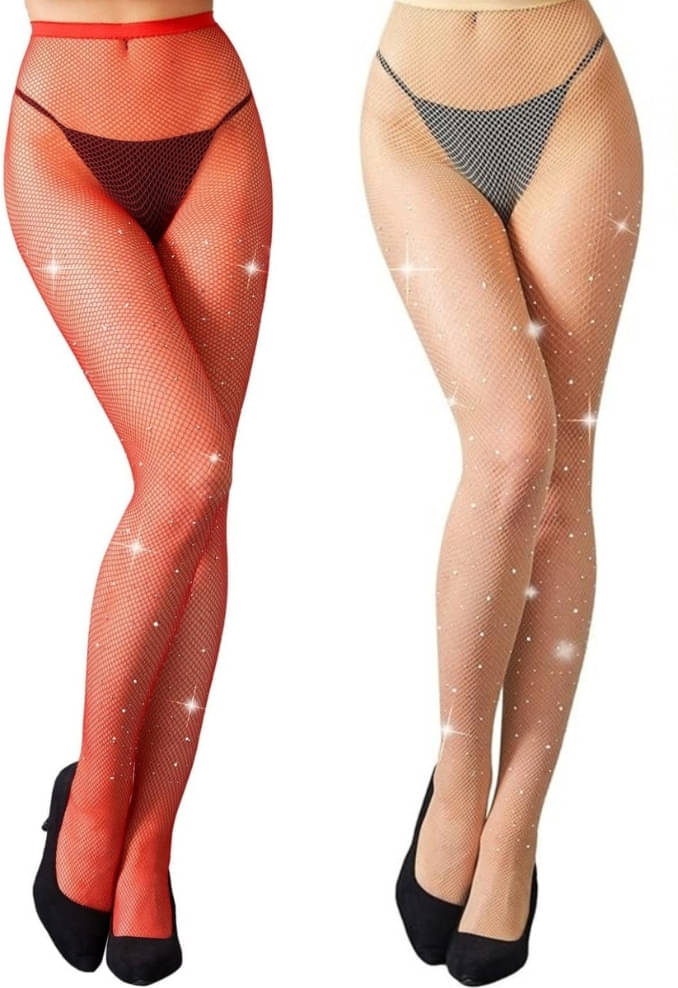     			Neska Moda Pack of 2 Women's Nylon Full length Stockings ( Multicolor )