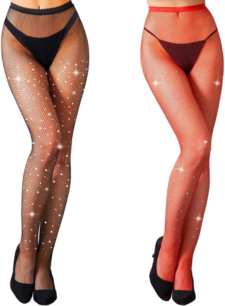     			Neska Moda Pack of 2 Women's Nylon Full length Stockings ( Multicolor )