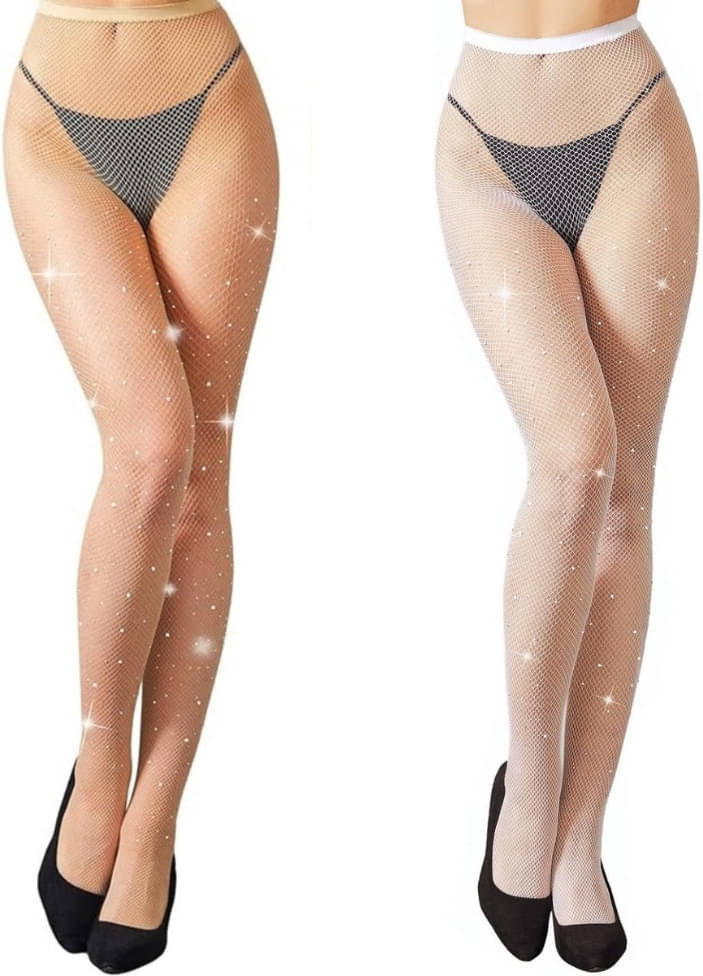     			Neska Moda Pack of 2 Women's Nylon Full length Stockings ( Multicolor )