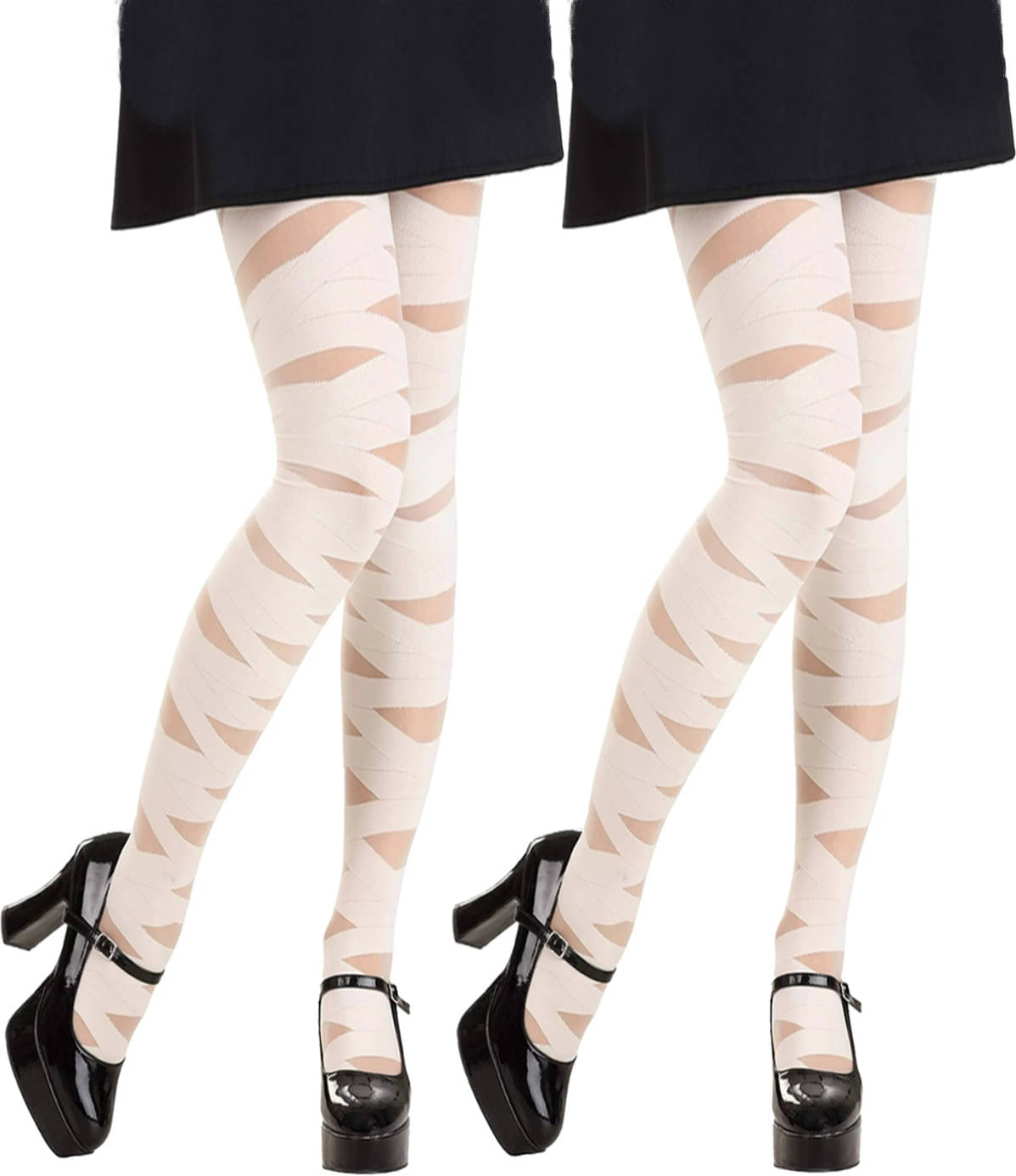     			Neska Moda Pack of 2 Women's Nylon Full length Stockings ( White )