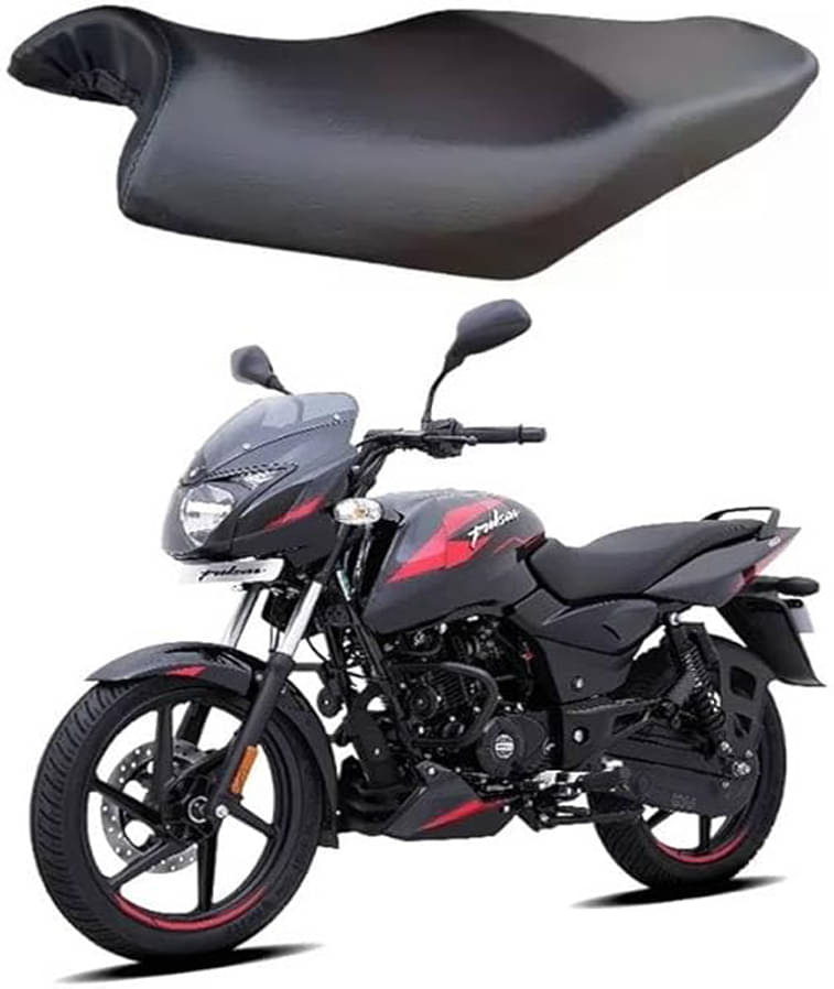    			New Pulsar, Pulsar150,Single Bike SEAT Cover,PU Leather Black,Colour,6 mm Cushion Foam.Rope provided,Ready to fit,Quality and Fitting Tested