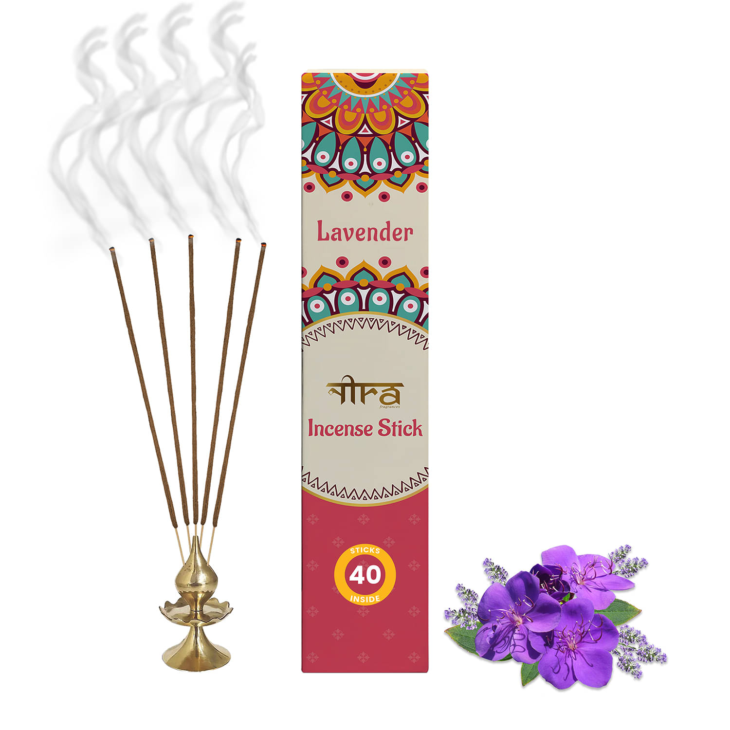 Nira Fragrances Incense Stick Lavender 40 Pieces ( Pack of 1 ) Nira Fragrances Incense Stick Lavender 40 Pieces ( Pack of 1 )