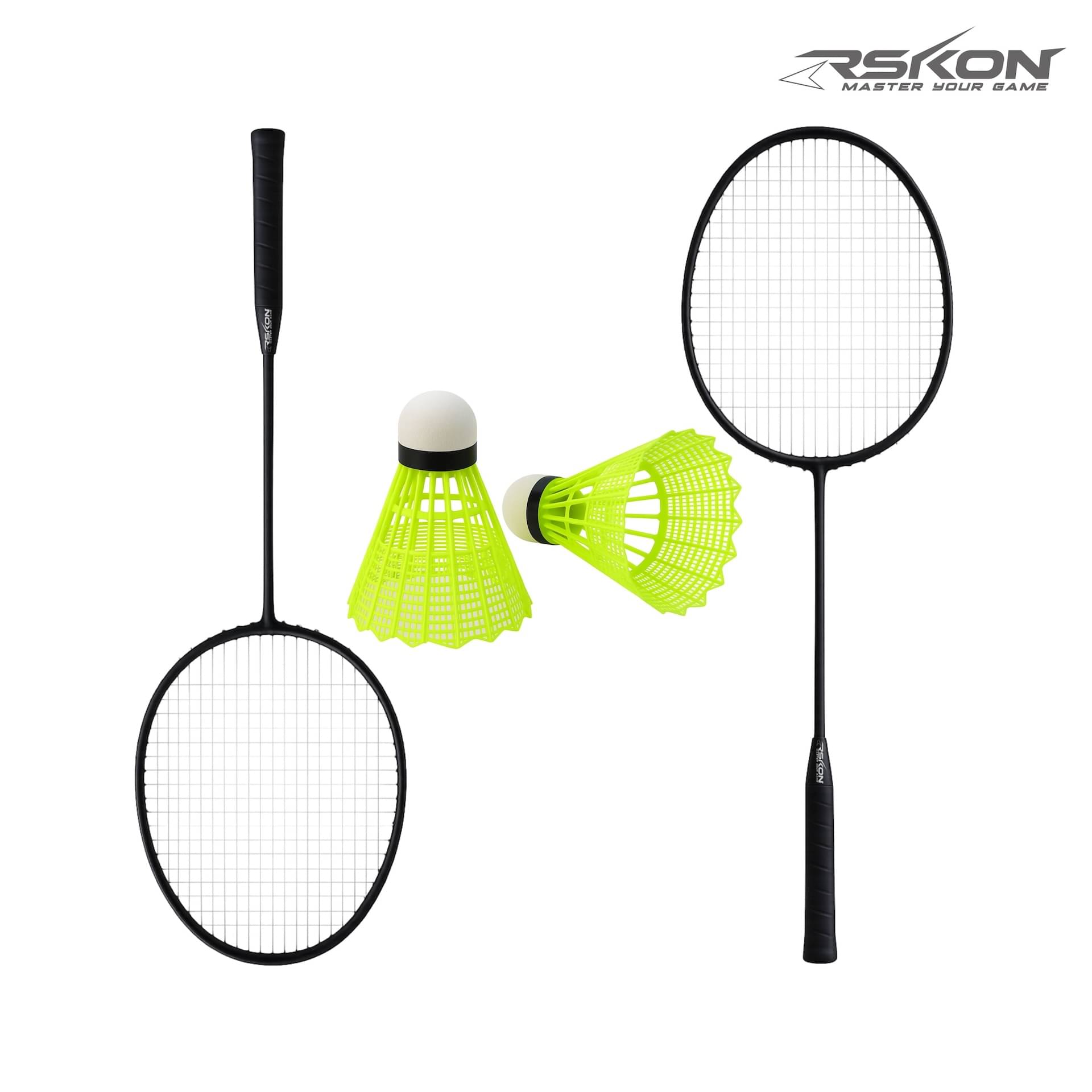     			RSKON Badminton Racquet With Shuttle