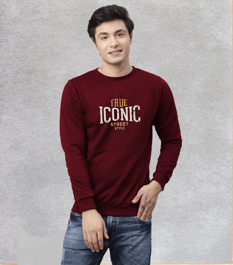 Reya Cotton Blend Round Neck Men's Sweatshirt - Maroon ( Pack of 1 ) Reya Cotton Blend Round Neck Men's Sweatshirt - Maroon ( Pack of 1 )