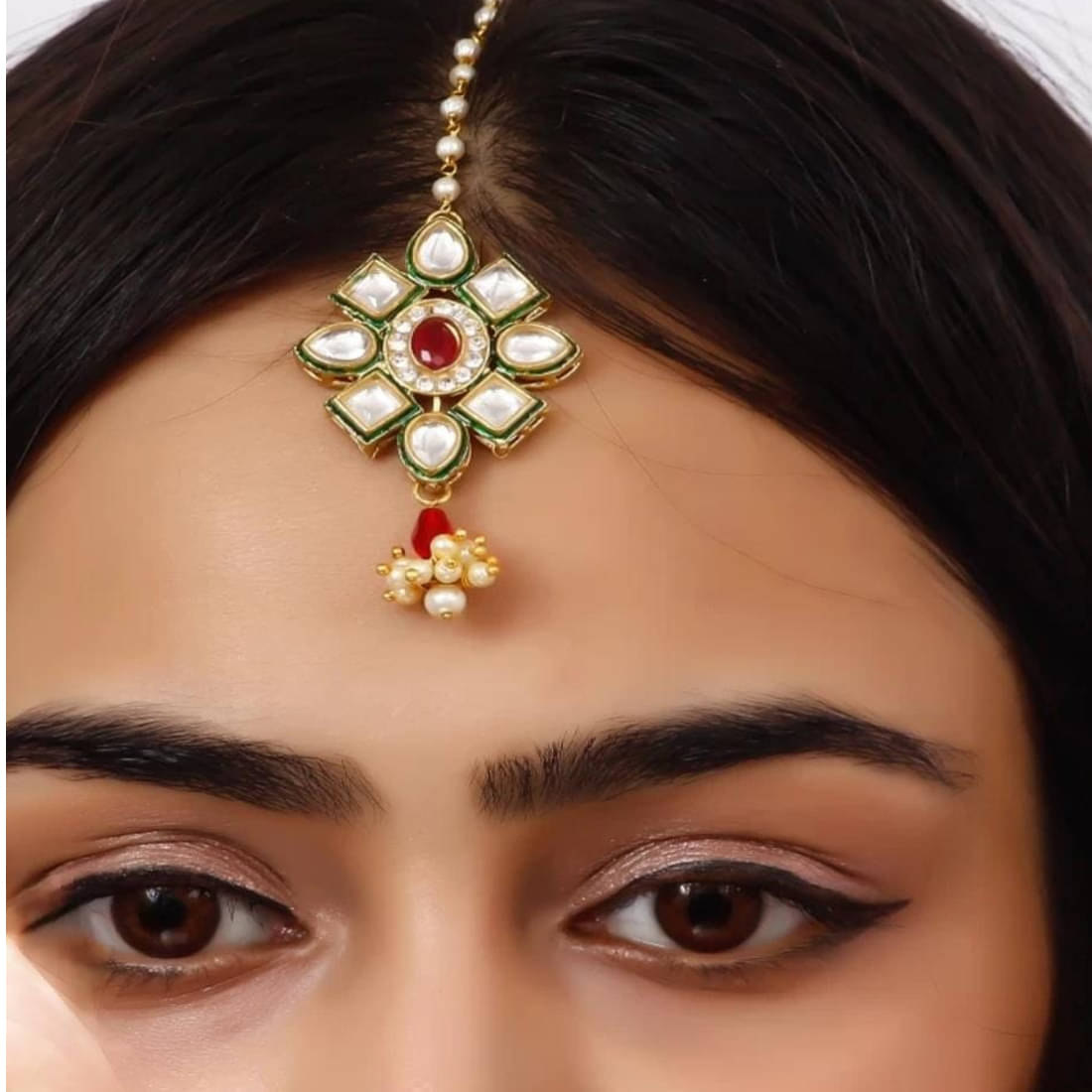 Ridhi Sidhi Collection Multi Color Maang Tikka ( Pack of 1 ) Ridhi Sidhi Collection Multi Color Maang Tikka ( Pack of 1 )
