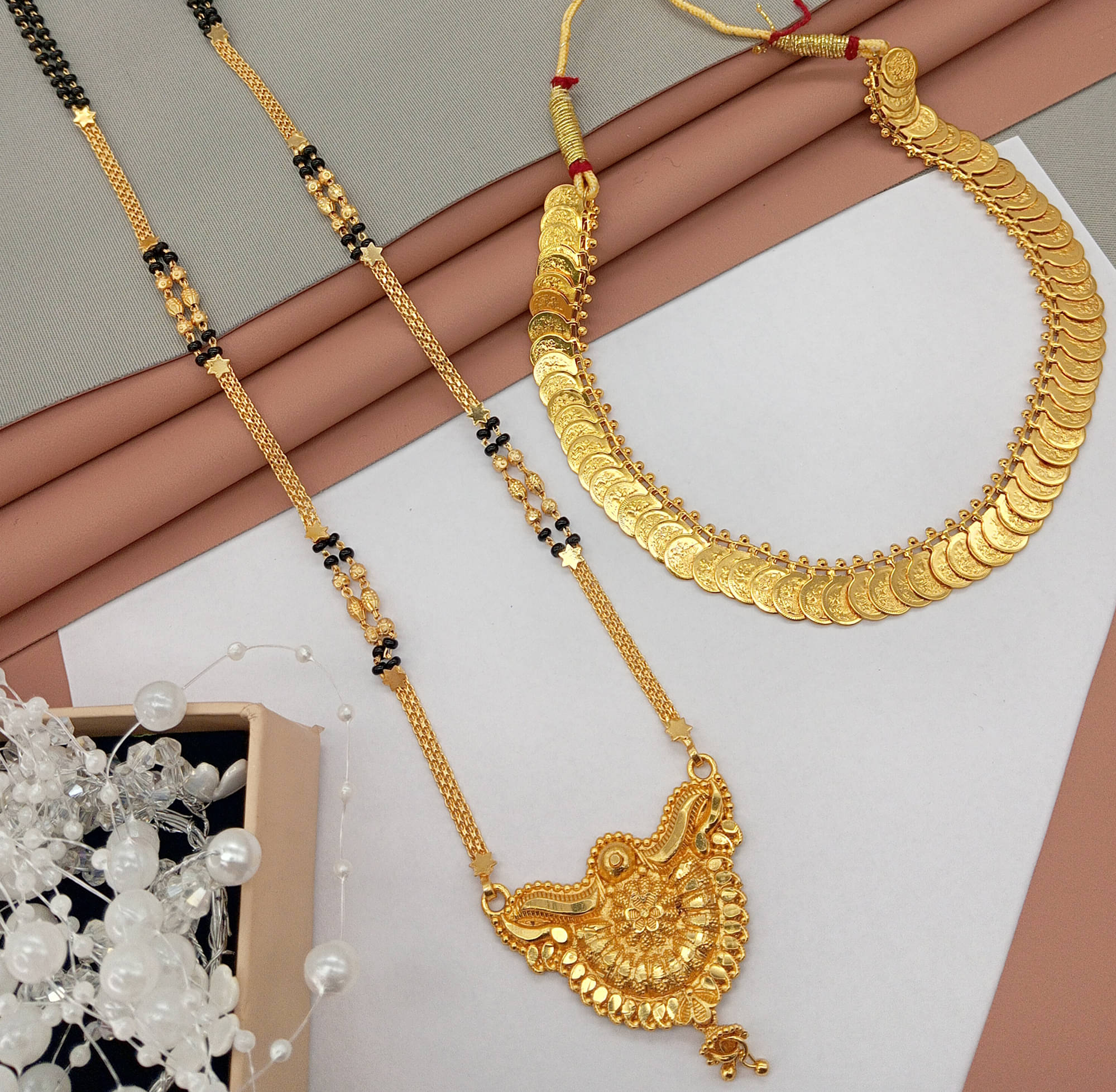 SHANKHRAJ MA LL Golden Mangalsutra ( Pack of 1 ) SHANKHRAJ MA LL Golden Mangalsutra ( Pack of 1 )