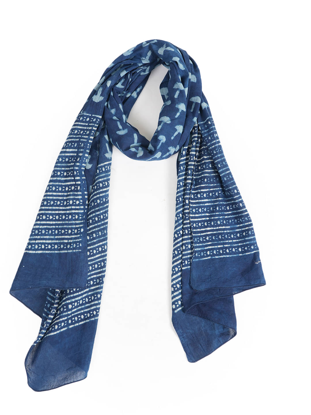 STYLE SHOES BLUE Cotton Women's Stole ( Pack of 1 ) STYLE SHOES BLUE Cotton Women's Stole ( Pack of 1 )