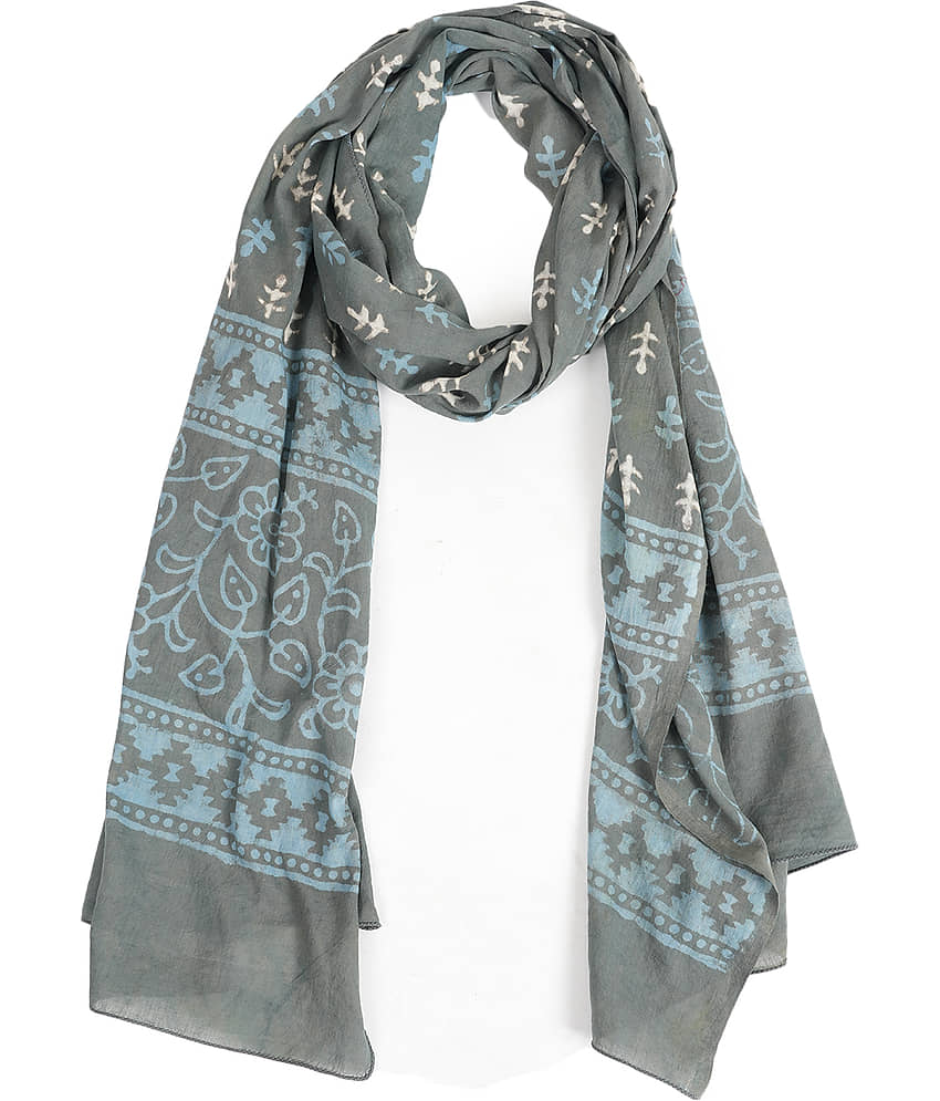 STYLE SHOES Gray Cotton Women's Stole ( Pack of 1 ) - Dupattas & Shawls | Buy online on ZillyBuy