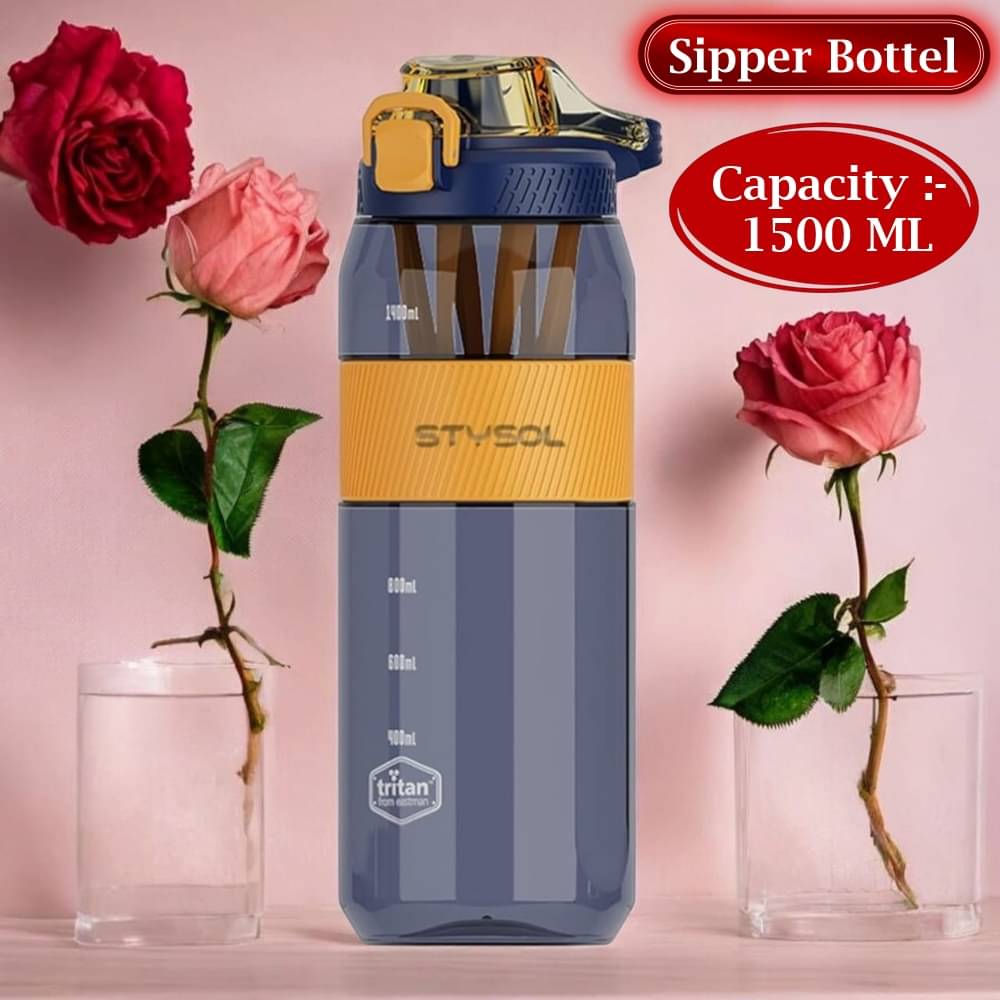     			Stysol Sipper Water Bottel Blue Plastic Sipper Water Bottle 1500 mL ( Set of 1 )