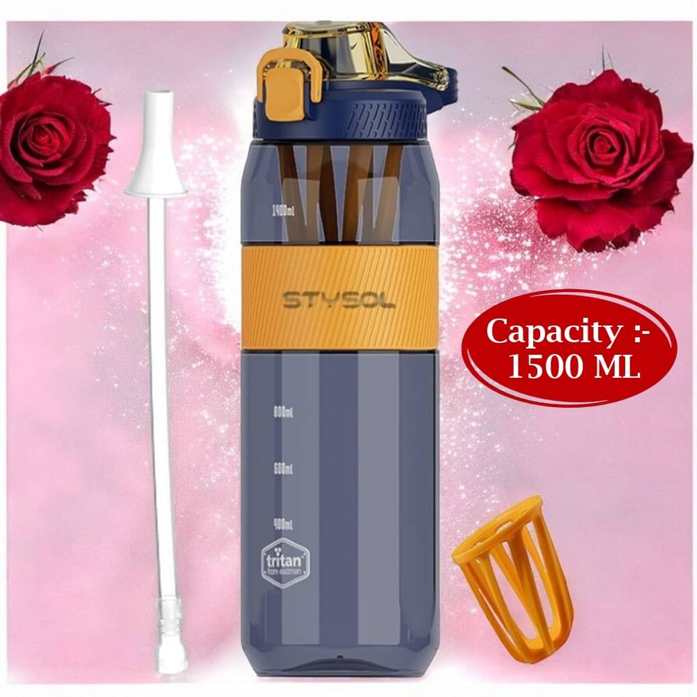 Stysol Sipper Water Bottel Blue Plastic Sipper Water Bottle 1500 mL ( Set of 1 ) Stysol Sipper Water Bottel Blue Plastic Sipper Water Bottle 1500 mL ( Set of 1 )