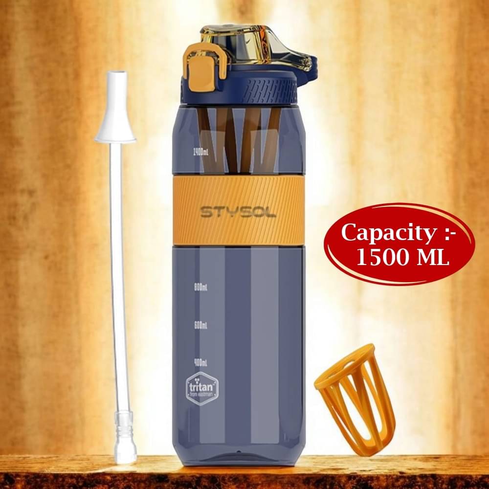 Stysol Sipper Water Bottel Blue Plastic Sipper Water Bottle 1500 mL ( Set of 1 ) Stysol Sipper Water Bottel Blue Plastic Sipper Water Bottle 1500 mL ( Set of 1 )