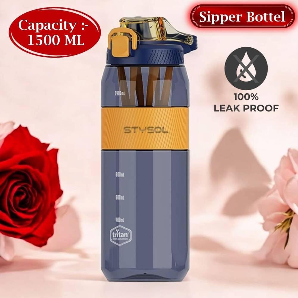     			Stysol Sipper Water Bottel Blue Plastic Sipper Water Bottle 1500 mL ( Set of 1 )