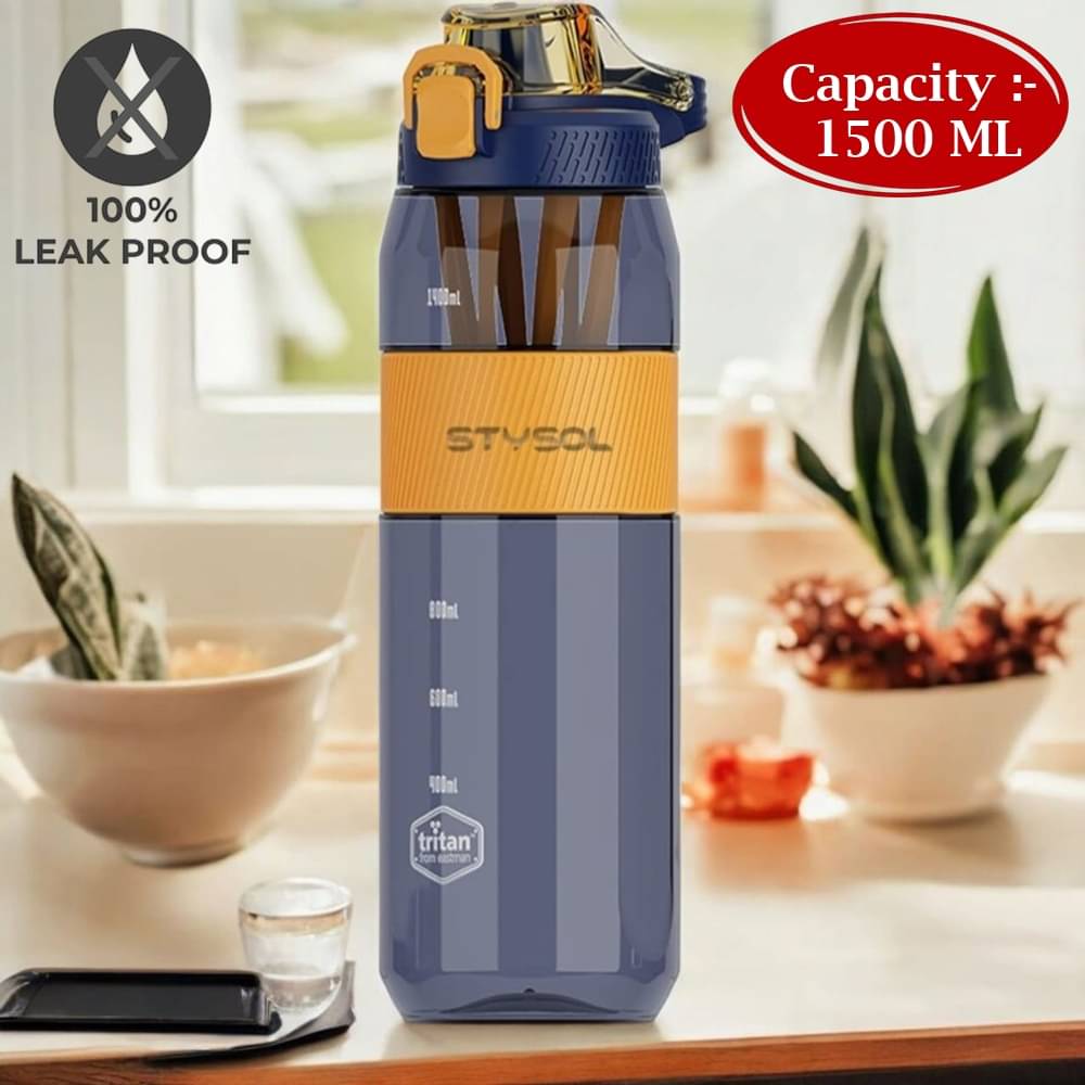     			Stysol Sipper Water Bottel Blue Plastic Sipper Water Bottle 1500 mL ( Set of 1 )