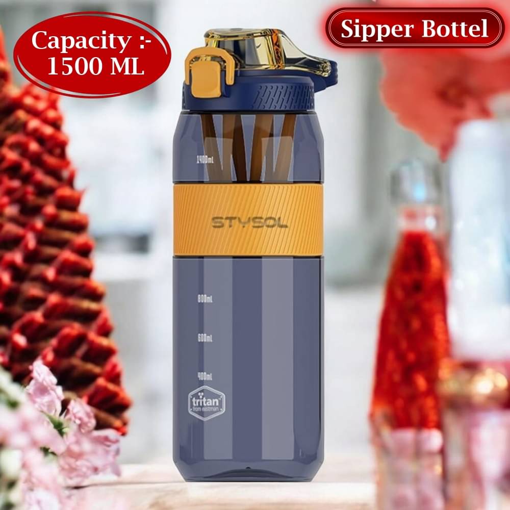     			Stysol Sipper Water Bottel Blue Plastic Sipper Water Bottle 1500 mL ( Set of 1 )
