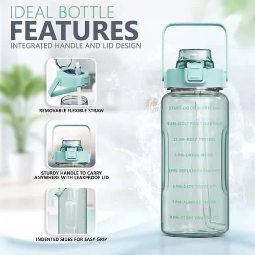 Stysol Sipper Water Bottel Blue Plastic Sipper Water Bottle 2000 mL ( Set of 1 ) Stysol Sipper Water Bottel Blue Plastic Sipper Water Bottle 2000 mL ( Set of 1 )