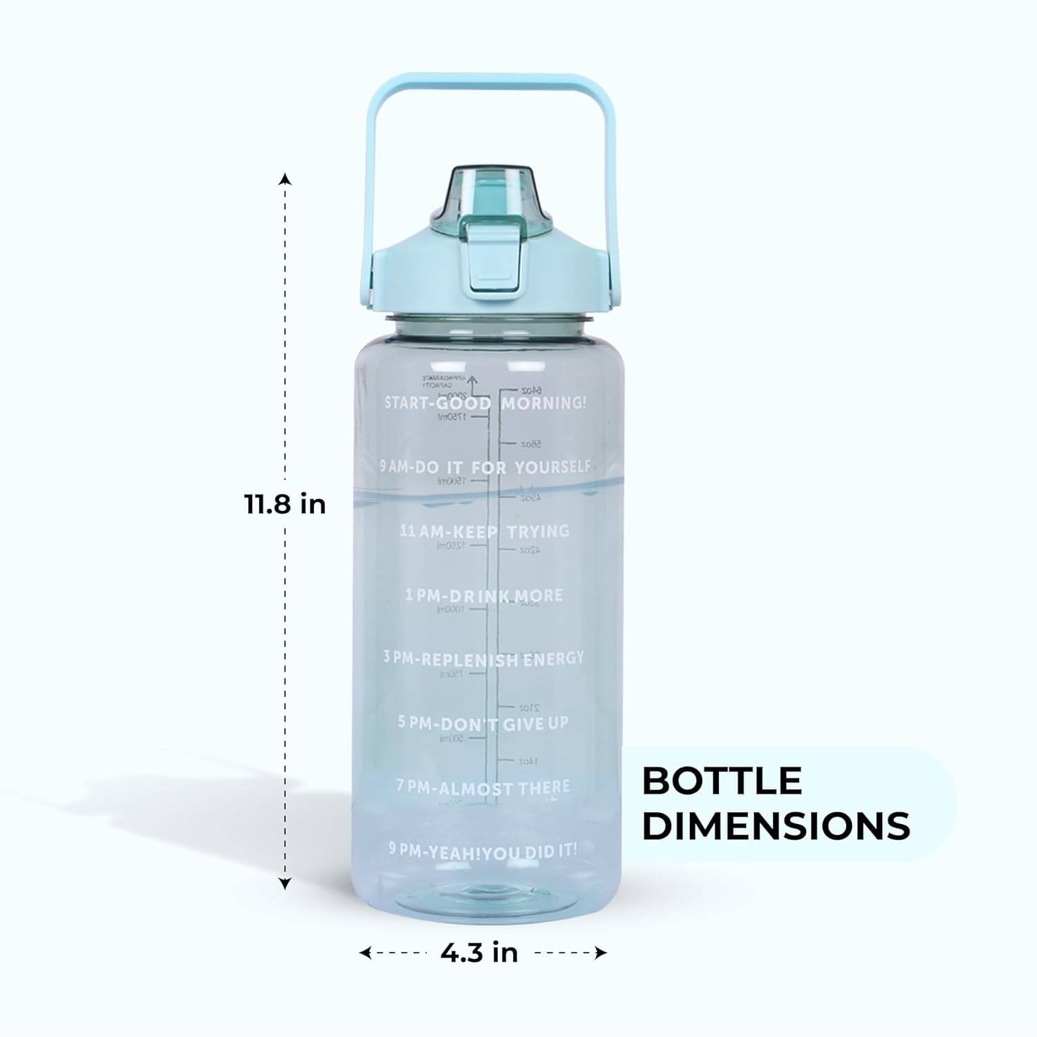 Stysol Sipper Water Bottel Blue Plastic Sipper Water Bottle 2000 mL ( Set of 1 ) Stysol Sipper Water Bottel Blue Plastic Sipper Water Bottle 2000 mL ( Set of 1 )