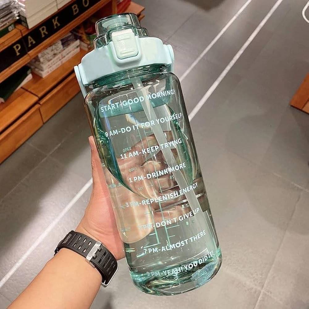 Stysol Sipper Water Bottel Blue Plastic Sipper Water Bottle 2000 mL ( Set of 1 ) Stysol Sipper Water Bottel Blue Plastic Sipper Water Bottle 2000 mL ( Set of 1 )