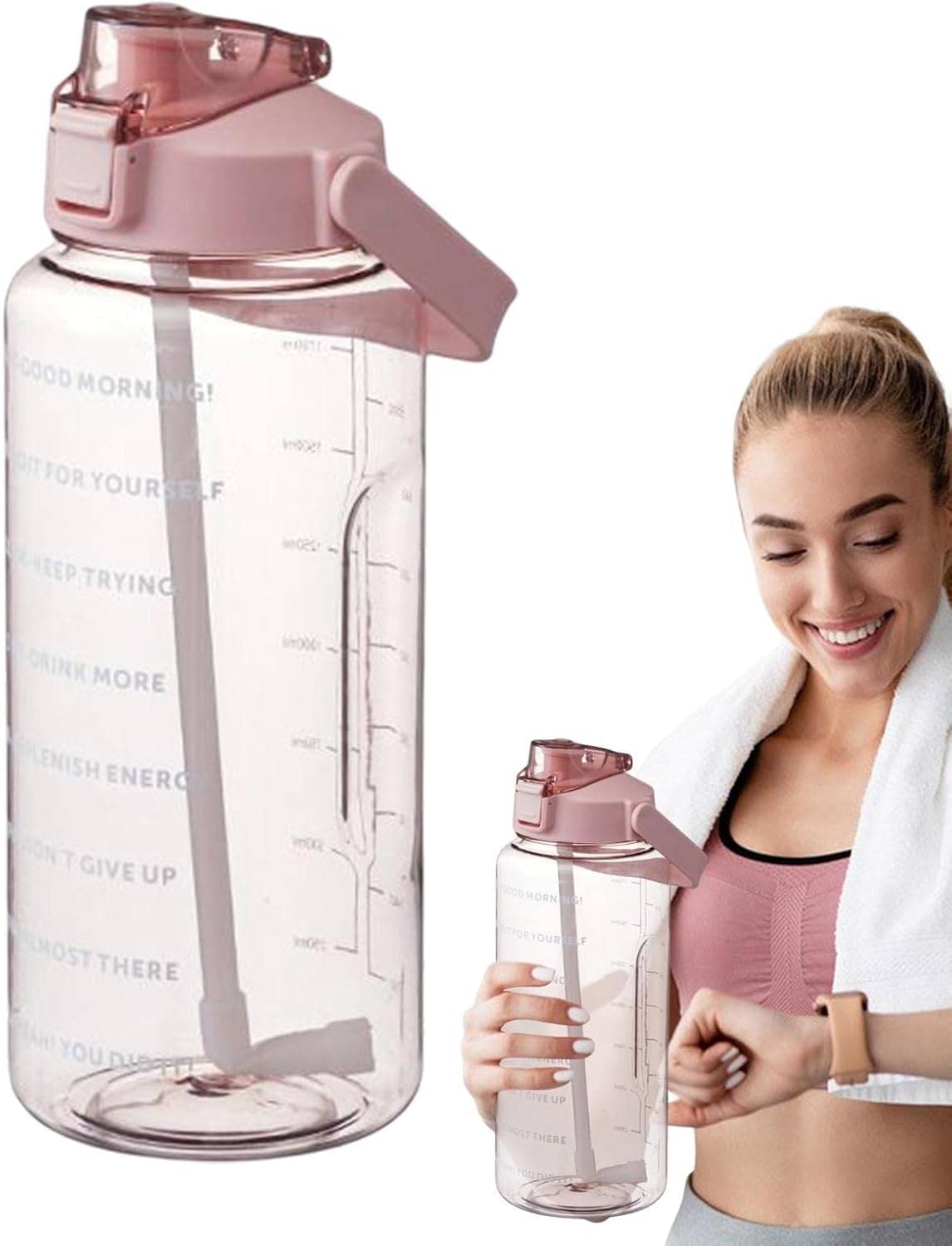     			Stysol Sipper Water Bottel Pink Plastic Sipper Water Bottle 2000 mL ( Set of 1 )