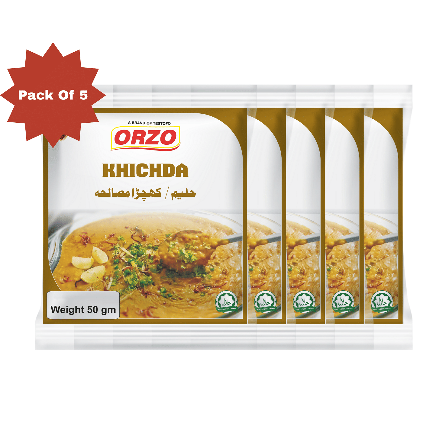 Testofo Khichda Masala 50 gm Pack of 5     			Testofo Khichda Masala 50 gm Pack of 5