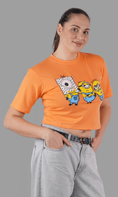 Urboholic Women's Cotton Crop Top ( Orange )     			Urboholic Women's Cotton Crop Top ( Orange )