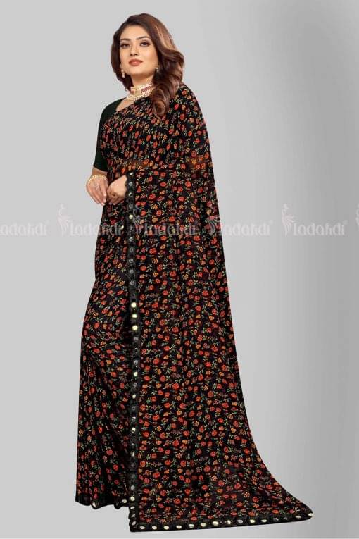 V FANCY Chiffon Solid Kanjeevaram Sarees With Stitched Blouse ( Multicolor ) V FANCY Chiffon Solid Kanjeevaram Sarees With Stitched Blouse ( Multicolor )