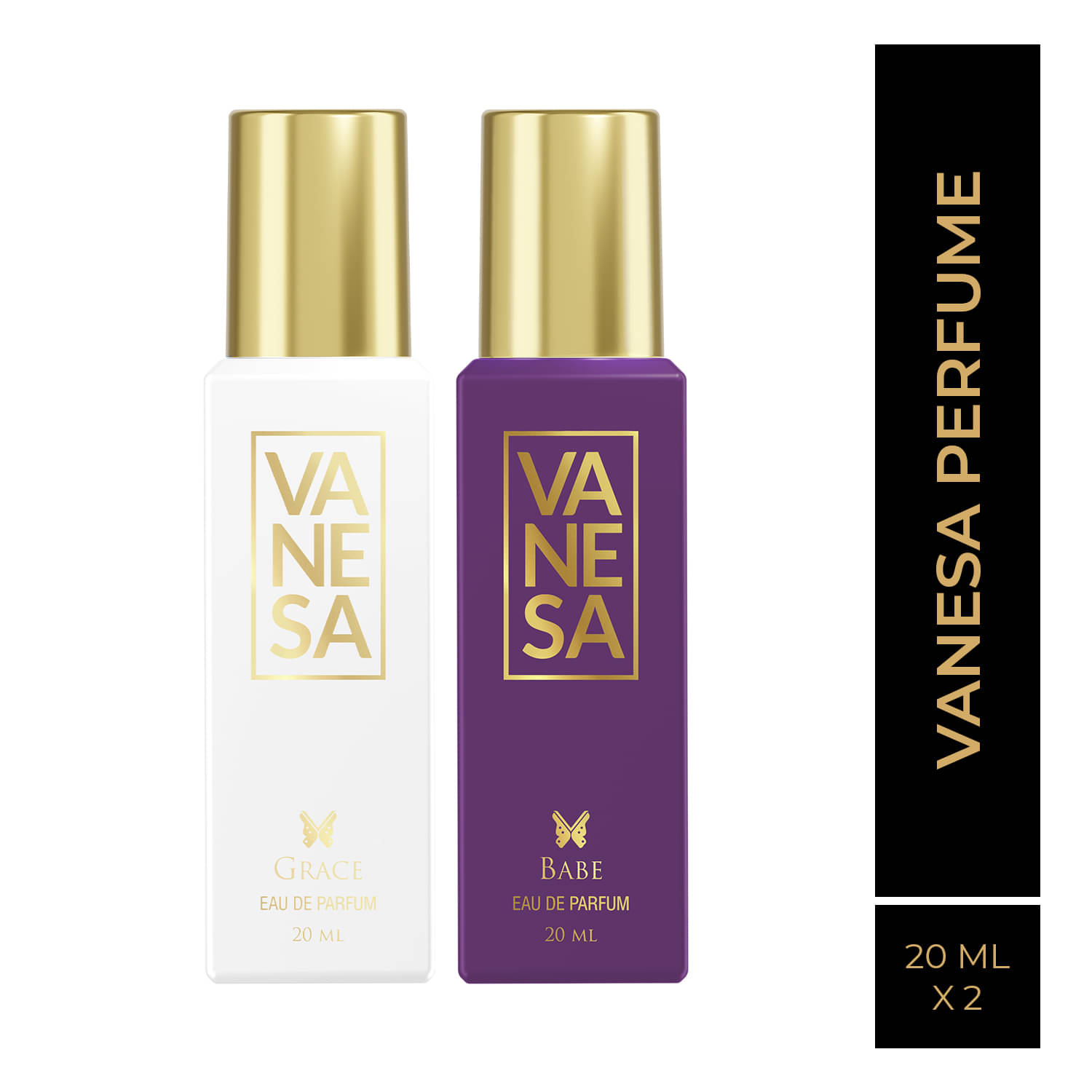 Vanesa Babe, & Grace Perfume Long Lasting Eau de Parfum For Women 20 ml Each (Pack of 2)     			Vanesa Babe, & Grace Perfume Long Lasting Eau de Parfum For Women 20 ml Each (Pack of 2)