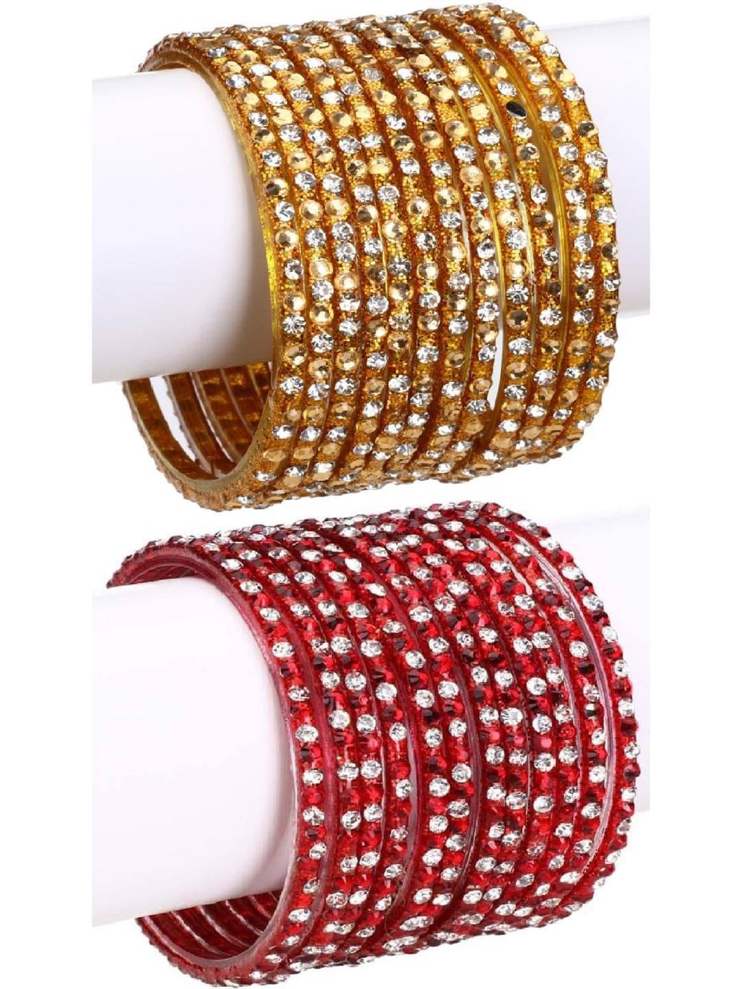 1 Time Multicolor Bangle Set ( Pack of 2 ) 1 Time Multicolor Bangle Set ( Pack of 2 )