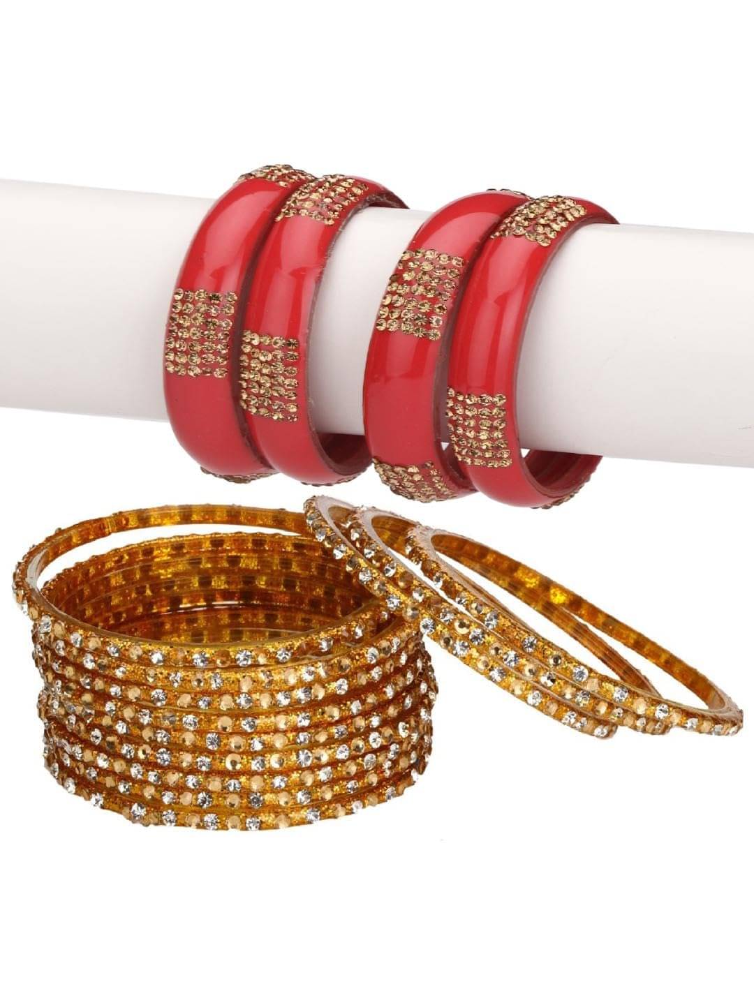 1 Time Multicolor Bangle Set ( Pack of 2 ) 1 Time Multicolor Bangle Set ( Pack of 2 )