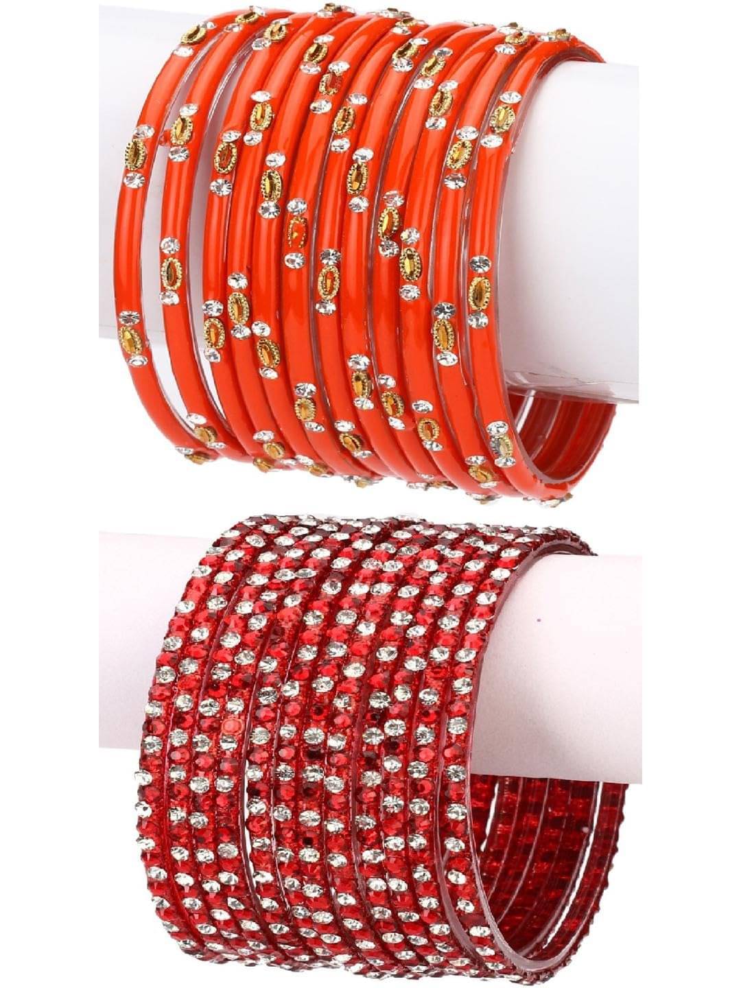 1 Time Multicolor Bangle Set ( Pack of 2 ) 1 Time Multicolor Bangle Set ( Pack of 2 )
